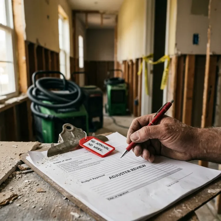 Why I Require Adjuster Approval Before Starting Any Restoration Work